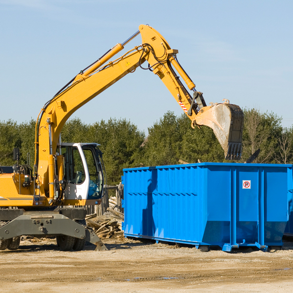 what size residential dumpster rentals are available in Fresno TX